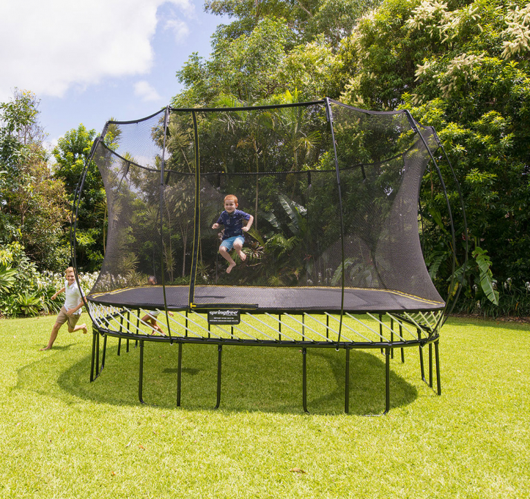 Jumbo 13' Square Springfree Trampoline (S155) PlaynWisconsin